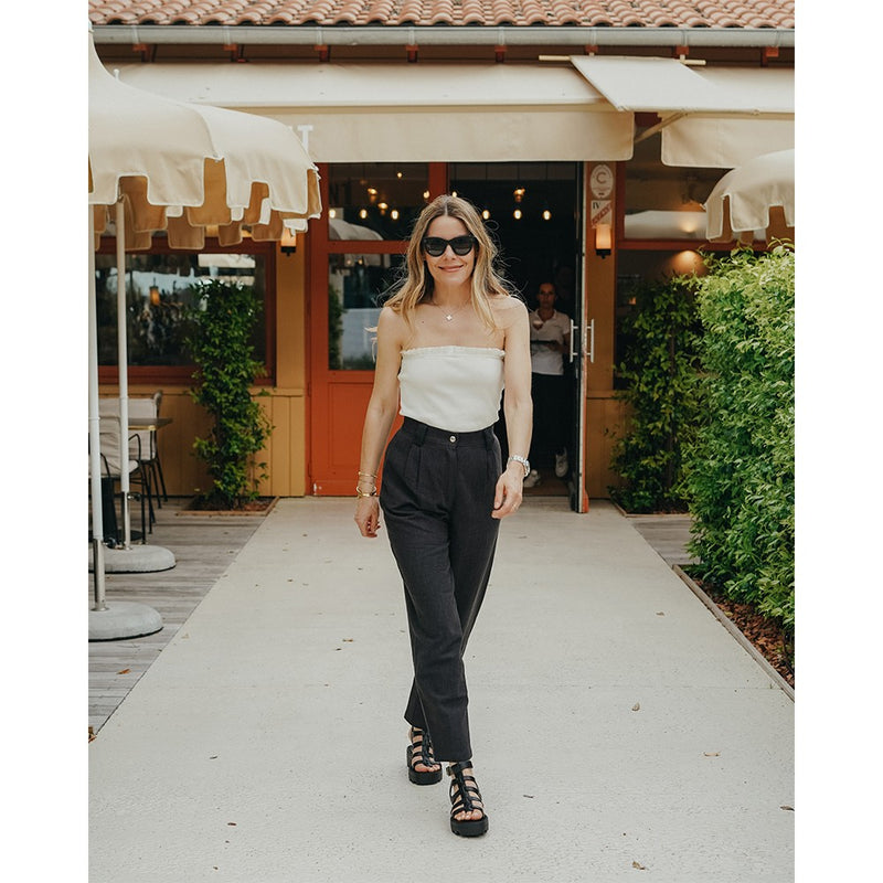 Seven August - Pantalon Madison - Lin Noir