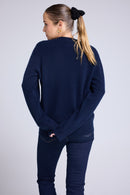 Cardigan Cœur Madrilena - Bleu Marine Rouge