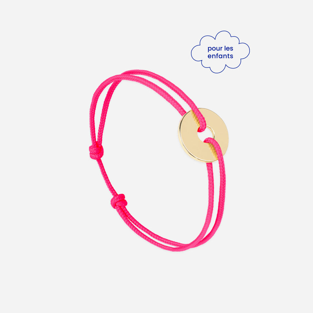 Bracelet Maëlle - Rose Fluo