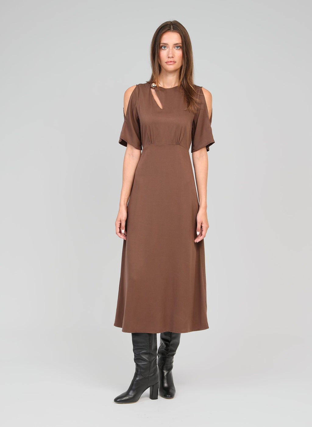 Robe Longue Maelsa Marron