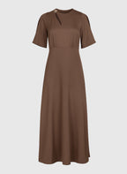 Robe Longue Maelsa Marron