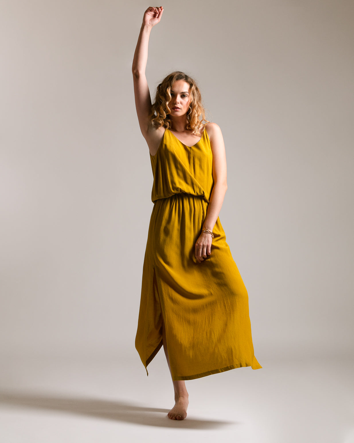 Robe Longue Maeva - Golden Palm