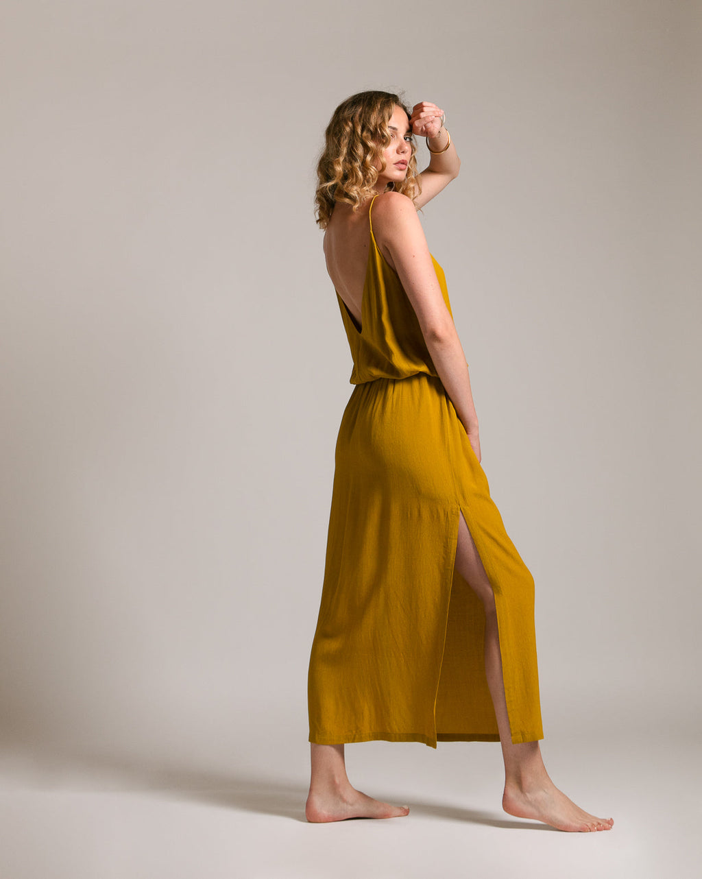 Robe Longue Maeva - Golden Palm