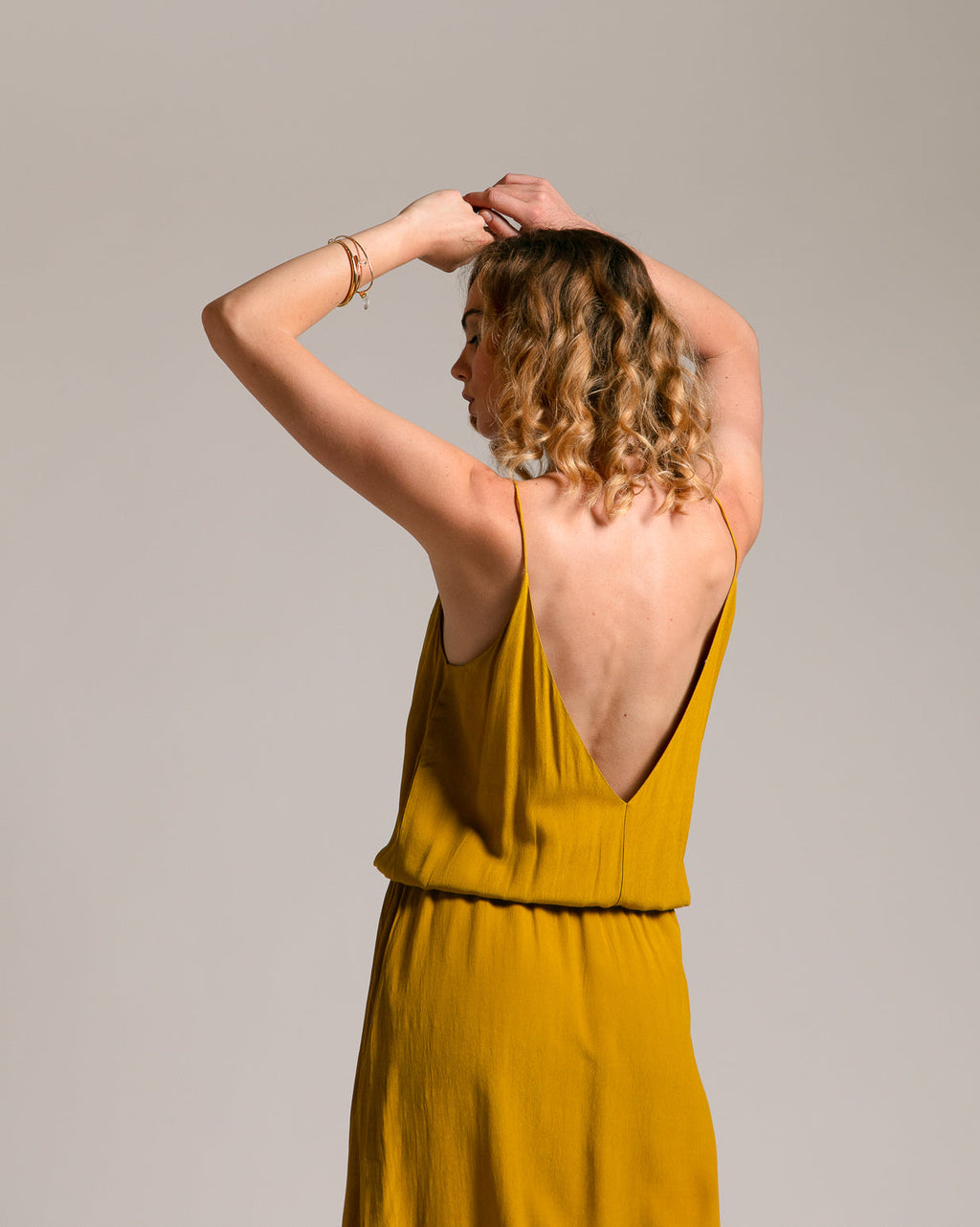 Robe Longue Maeva - Golden Palm