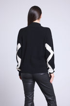 Veste Zipee Graphique Magali - Noir Et Blanc - Femme