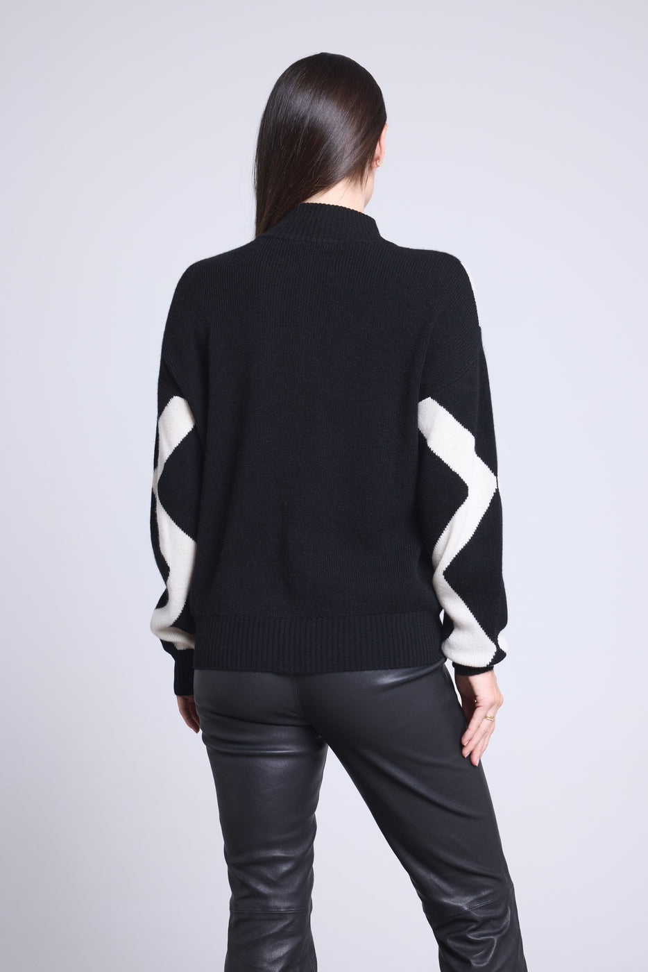 Veste Zipee Graphique Magali - Noir Et Blanc - Femme