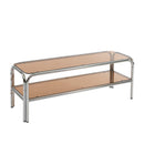 Meuble TV Maggy - Verre Trempé Orange Foncé - 120cm