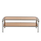 Maggy - Mueble de TV - Cristal templado - Naranja