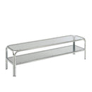 Meuble Tv Maggy - Verre Trempé Noir - 160cm