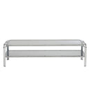 Meuble Tv Maggy - Verre Trempé Noir - 160cm