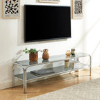 Maggy - Meuble Tv - Verre Trempé - Noir