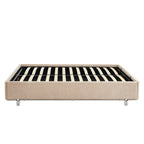 Maggy - Cama - Bouclé - Beige Y Patas Metal Negro