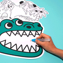 Dinos - Sets De Table À Colorier À L'Eau