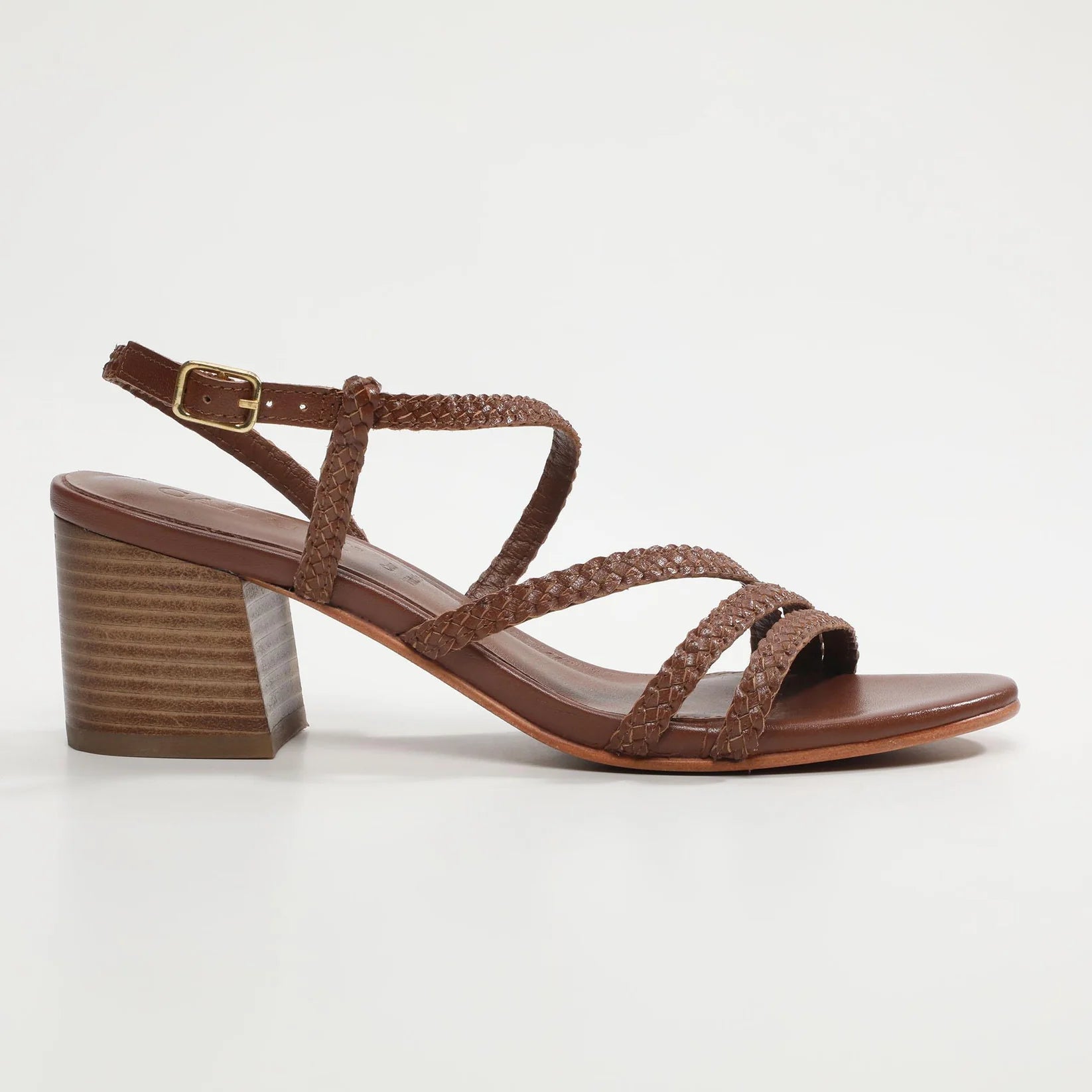 Sandalias Tacón Mahala - Camel