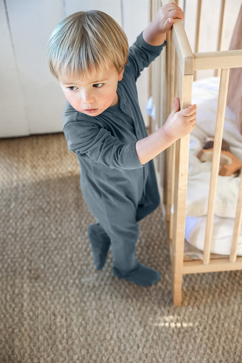 Mahé Le Pyjama De Bébé - Bleu Souris