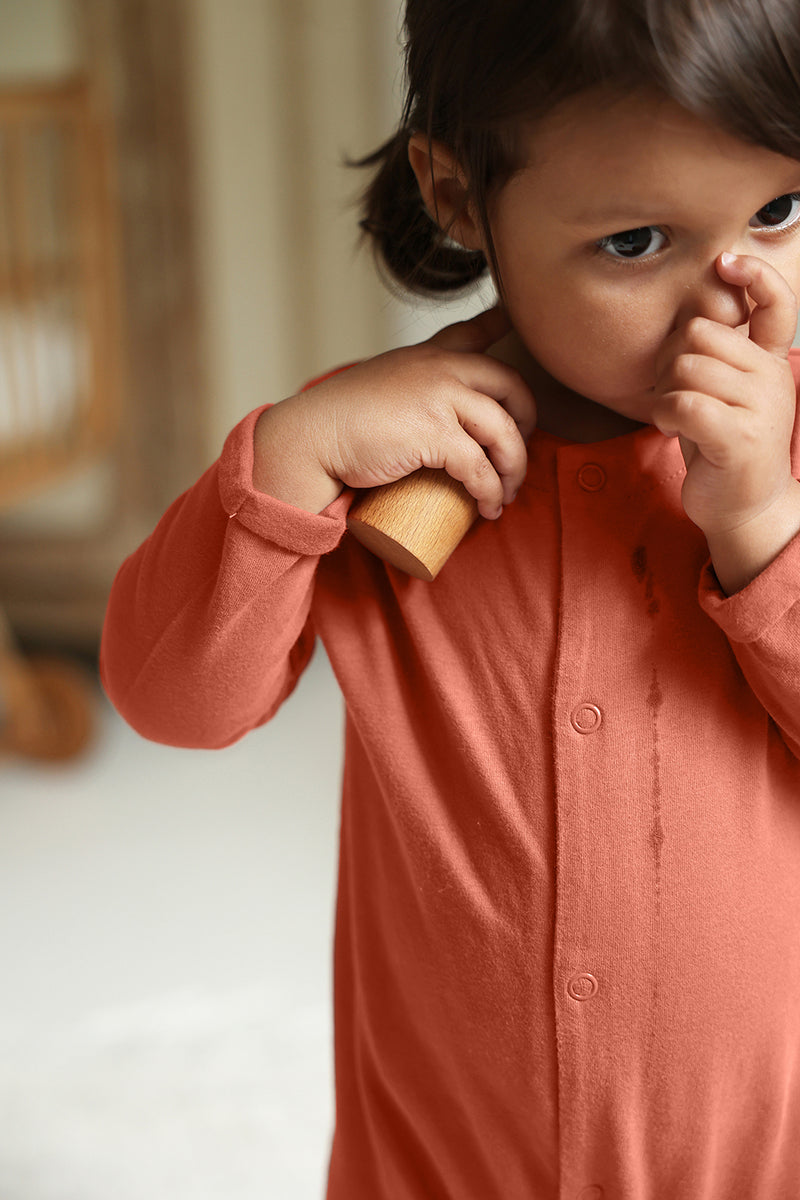 Mahé Le Pyjama De Bébé - Terracotta