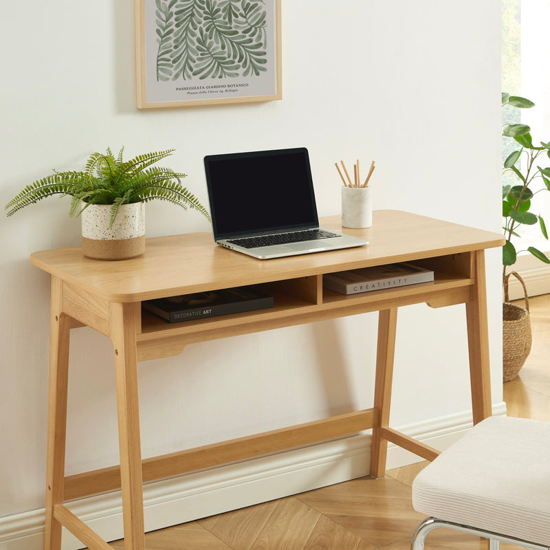 Bureau - Maia - 2 Compartiments - Effet Chêne