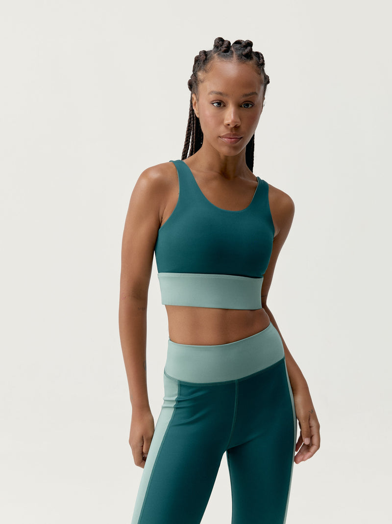 Top Maiko Iceberg Vert/Vert Foncé - Femme