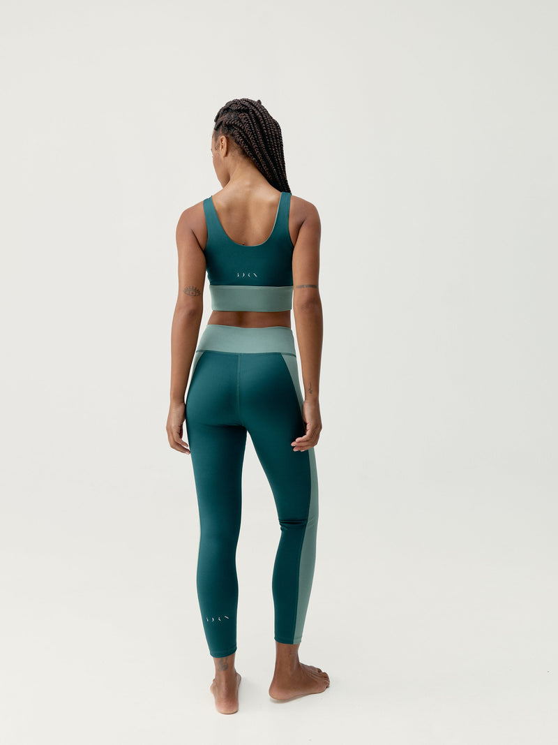 Maiko Iceberg Green/Dark Green Leggings - Women