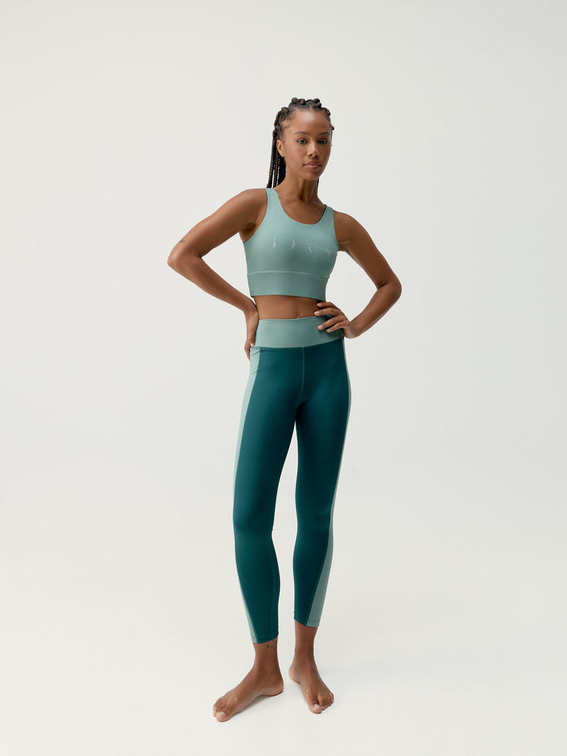 Maiko Iceberg Green/Dark Green Leggings - Women