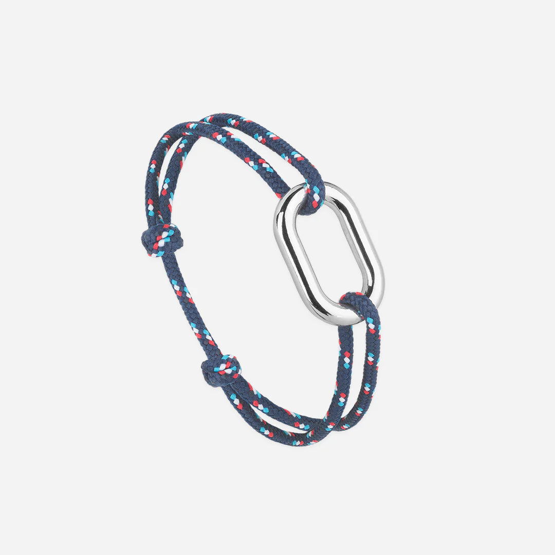 Pulsera Boom - Azul Marino Moteado Azul Blanco Rojo