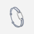 Bracelet Livarde - Bleu Marine & Blanc