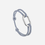 Bracelet Livarde - Bleu Marine & Blanc