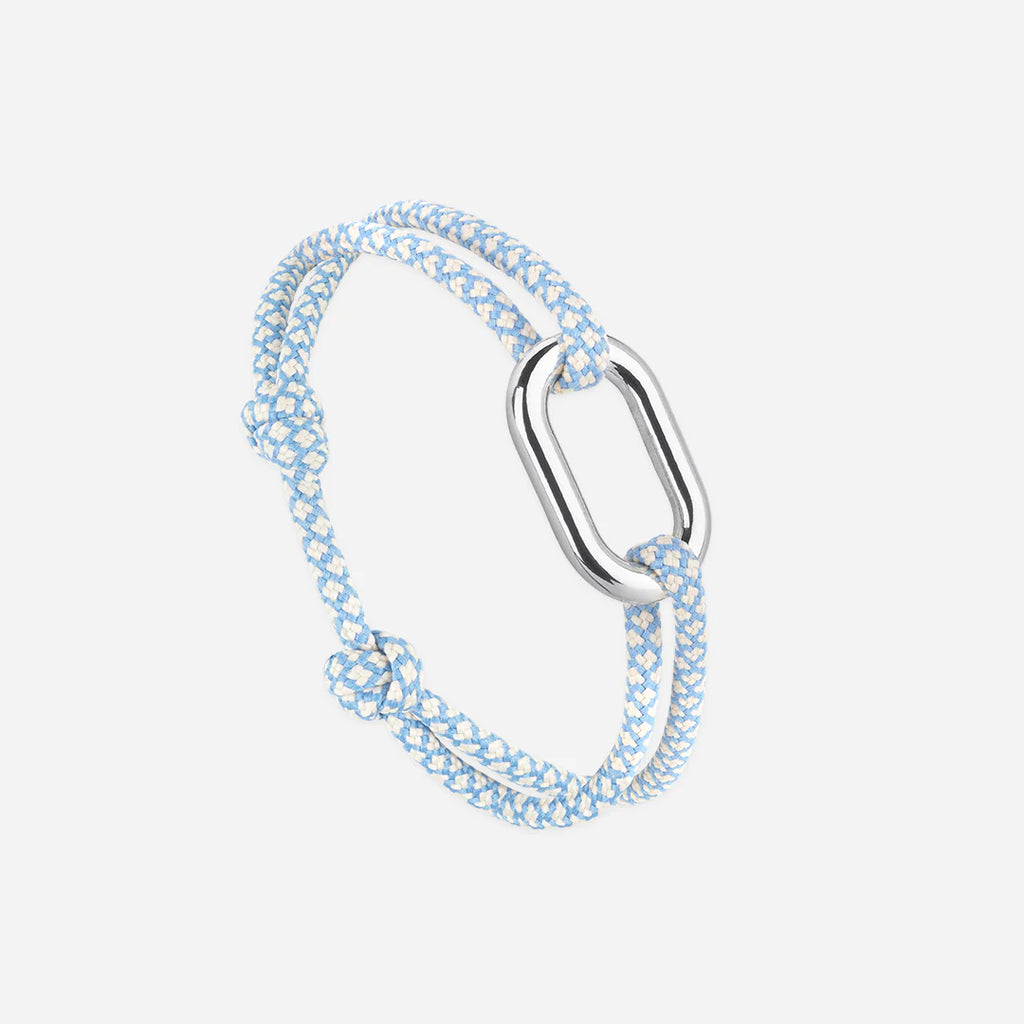 Regatta Bracelet - Sky Blue and Beige