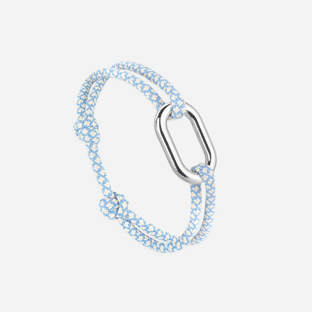 Regatta Bracelet - Sky Blue and Beige