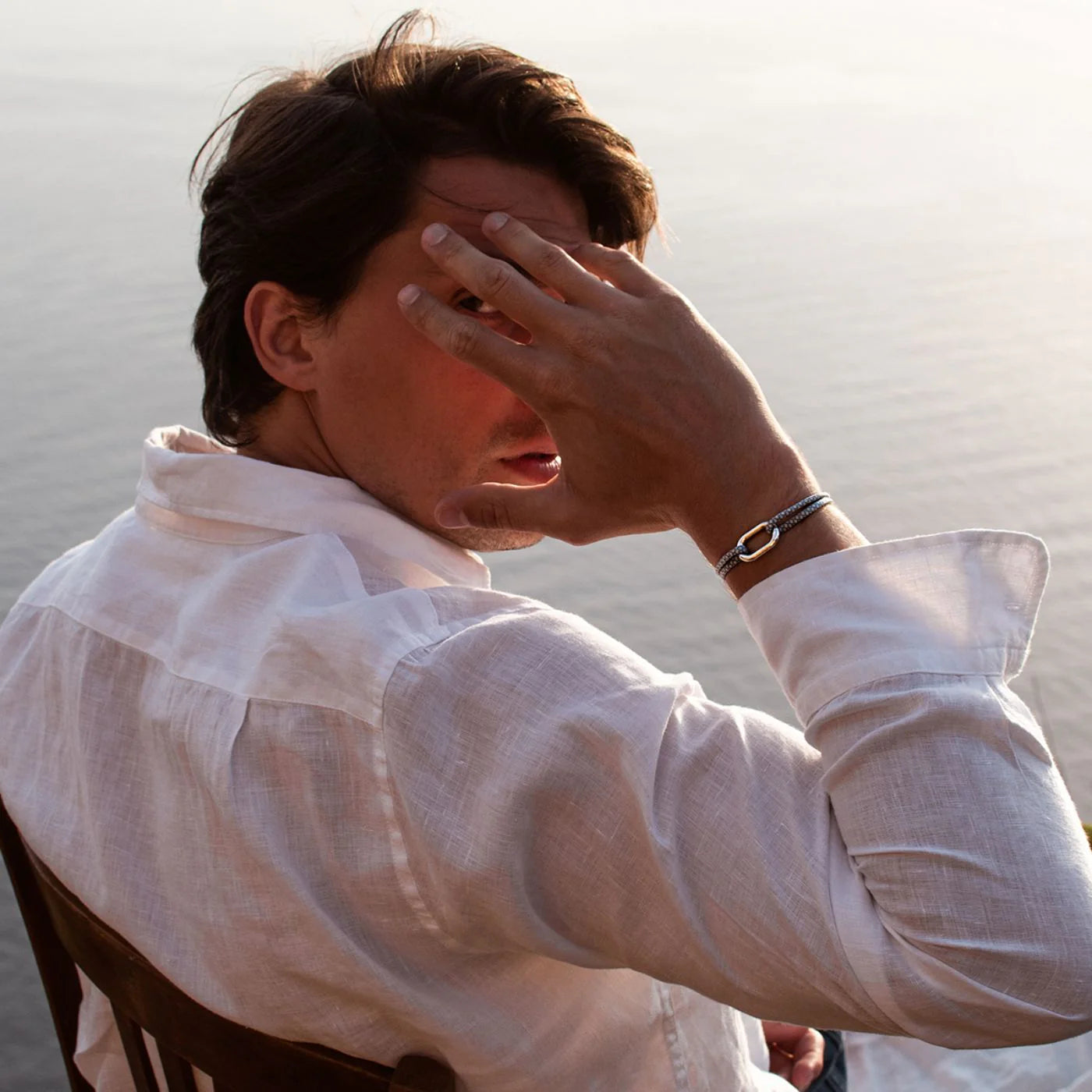Regatta Bracelet - Sky Blue and Beige
