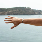 Canvas Bracelet - Black and Gray Checkerboard