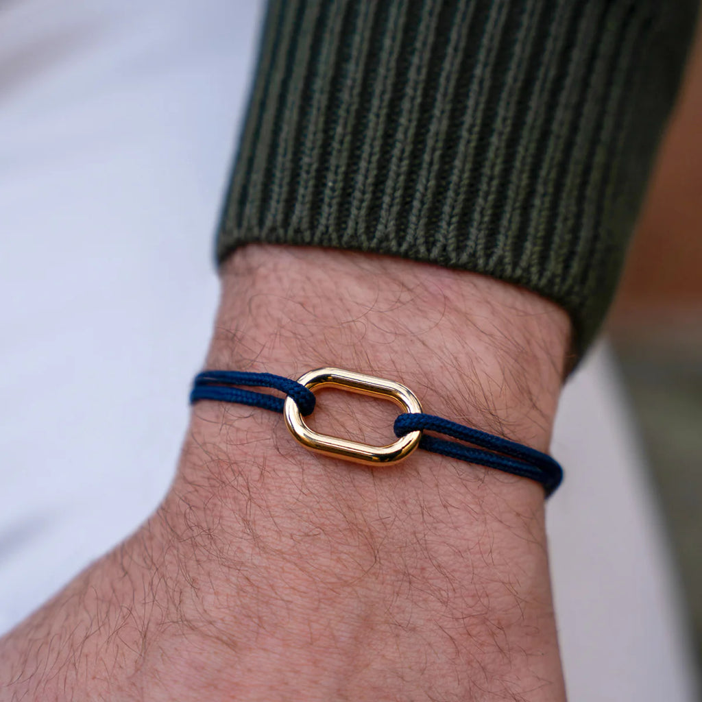 Bracelet Seine - Bleu Marine & Blanc