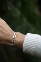 Bracelet Tavire - Bleu Marine & Blanc