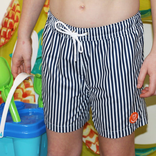 Children's Swim Shorts - Le Petit Immergé Striped