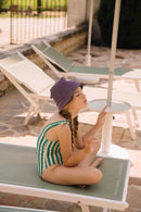 Roberta Bañador 1 Pieza Rayas Verde Capri