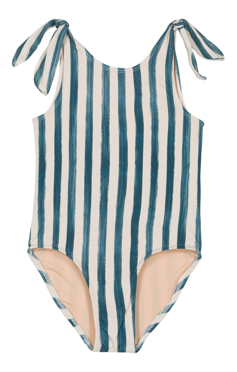 Bañador 1 Pieza Roberta Griego Rayas Azules