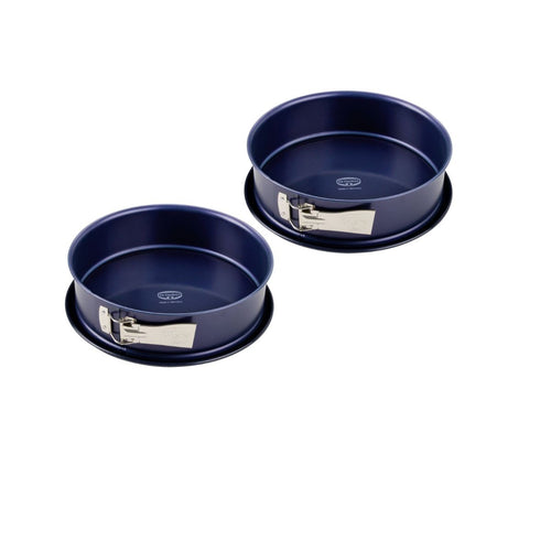 Dr Oetker - Lot De 2 Moules À Gâteaux 28/28 Cm En Acier Dr Oetker Back-Liebe - Bleu