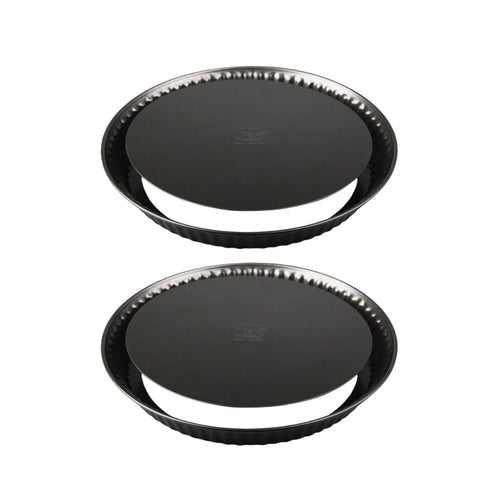 Dr Oetker - Lot De 2 Moules À Gâteaux 27,5/27,5 Cm En Acier Dr Oetker Tradition - Noir
