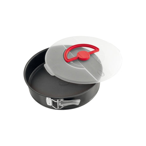 Dr Oetker - Moule À Manqué À Charnière 26 Cm Avec Couvercle De Transport Dr. Oetker Bake And Go - Noir