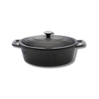 Cocotte Ovale En Fonte Émaillée Gris Classique Elo - Gris