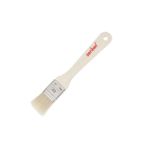 Zenker - Pinceau De Cuisine Et De Pâtisserie 19 Cm En Poils Naturels Zenker - Bois|Inox|Beige