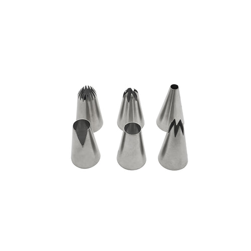 Zenker - Lot De 6 Douilles À Pâtisserie En Inox Grand Modèle Zenker Smart Pastry - Gris