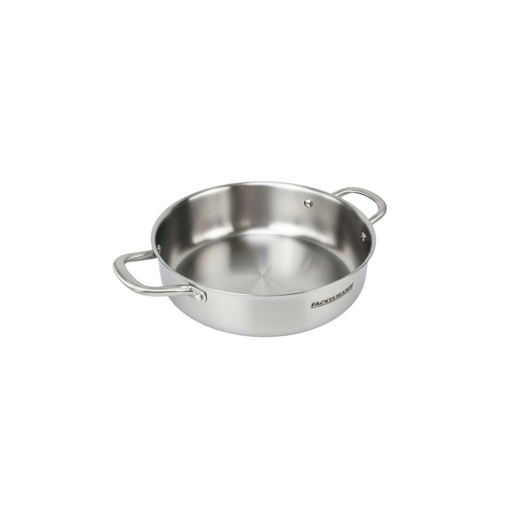 Tegame In Acciaio Inox 18/10 Triplo Strato Fackelmann Vita3 - Inox