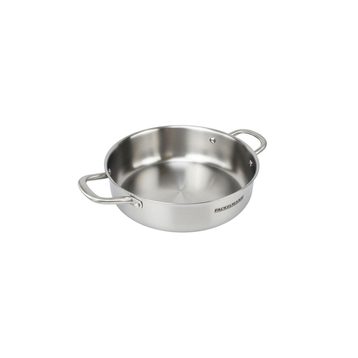 Tegame In Acciaio Inox 18/10 Triplo Strato Fackelmann Vita3 - Inox