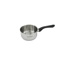 Fackelmann Geneva Stainless Steel Saucepan - Grey/Black