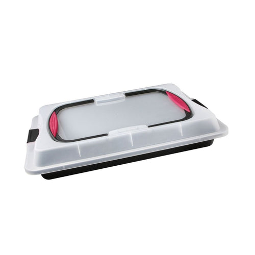 Zenker - Plaque De Cuisson 42 X 29 Cm Avec Couvercle Zenker Special To Go - Noir