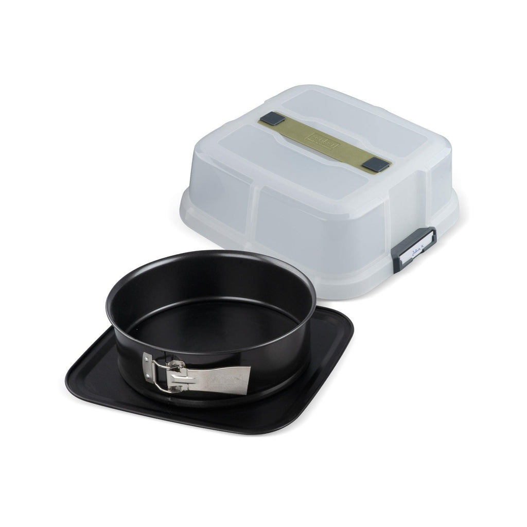 Round Springform Tin With Transport Lid Zenker Bake Click And Go - Black