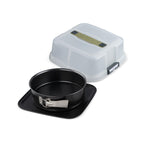 Round Springform Tin With Transport Lid Zenker Bake Click And Go - Black