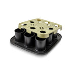9-Cup Individual Cake Tin With Lid Zenker Bake Click And Go - Black