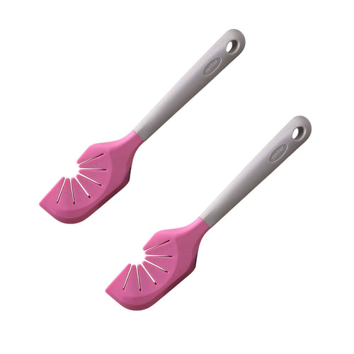 Zenker - Set De 2 Spatules Pâtisserie En Silicone Zenker Smart Pastry - Rose|Gris
